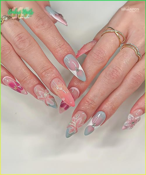 7 Must-Have Nail Art Ideas for a Summer Wedding 3 Pastel Ombré Vibes